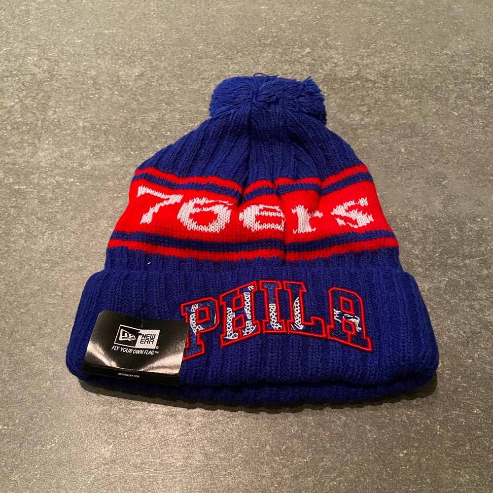 PRICE IS FIRM Brand new Philadelphia 76ers beanie 75th Anniversary